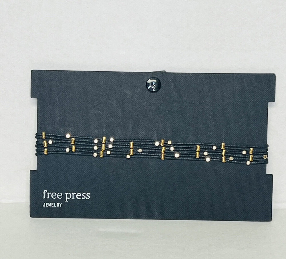 Nordstrom Free Press Corded Boho Choker Necklace NWT